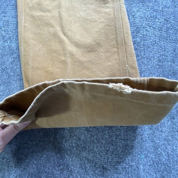 VTG Carhartt Jeans Mens 40x31 Brown Duck Canvas Carpenter Union Made USA 90s Y2K - Picture 6 of 16